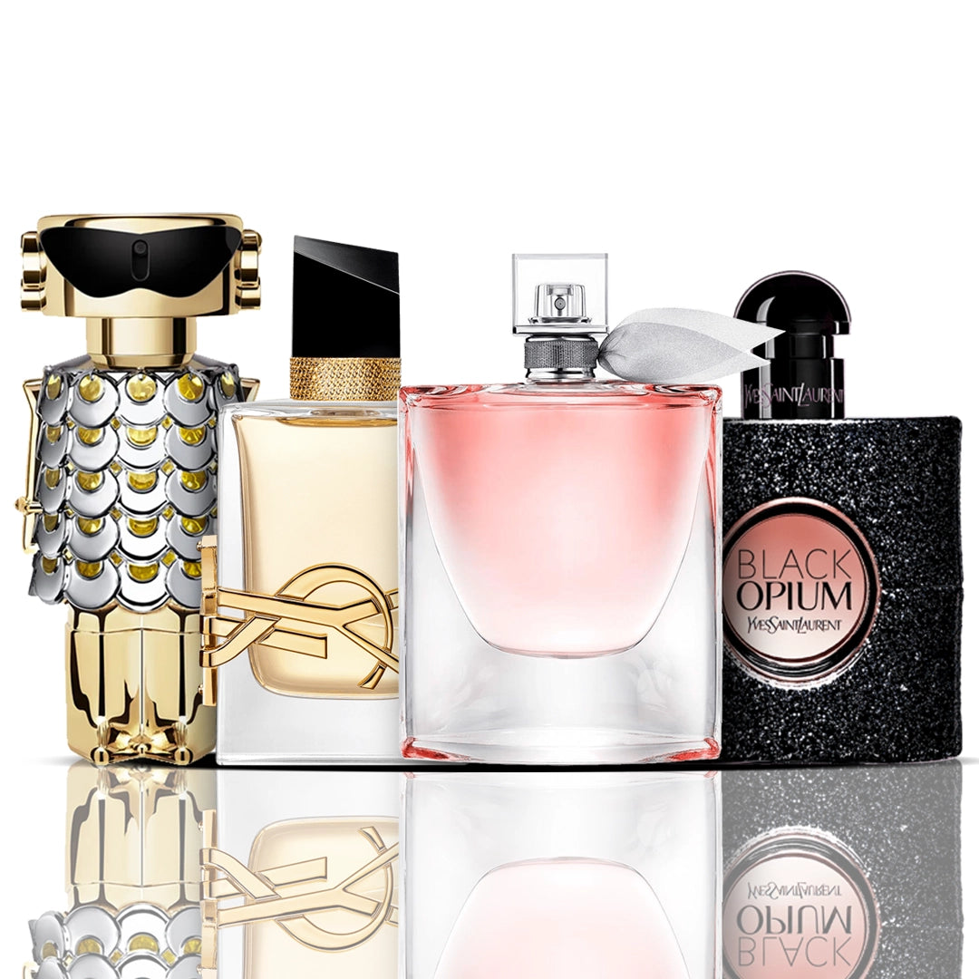 Set de 4 parfumuri | Libre + La Vie Est Belle + Black Opium + Fame 100 ml