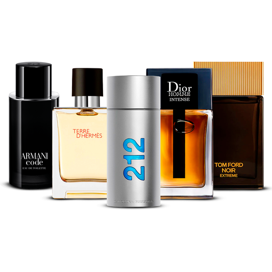 Set de 5 parfumuri – Armani Code, Invictus, Dior Homme Intense, Bleu de Chanel și Terre d'Hermès [100 ml fiecare] (Copie)