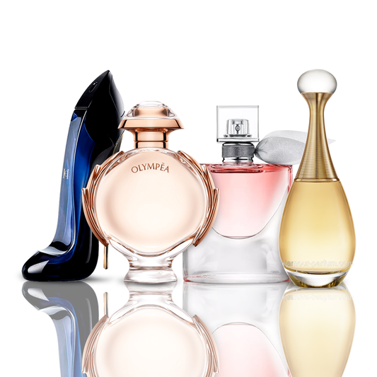 Set de 4 parfumuri | Good Girl + Olympea + La Vie Est Belle + J'Adore 100 ml