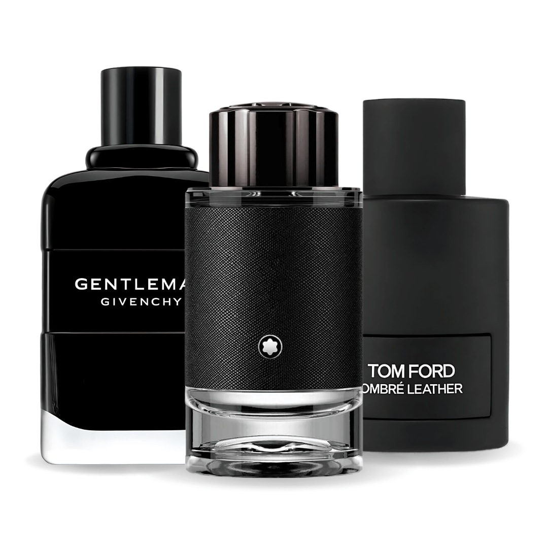 Set de 3 parfumuri | Tom Ford Ombre Leather, Givenchy Gentleman, Montblanc Explorer 100 ml