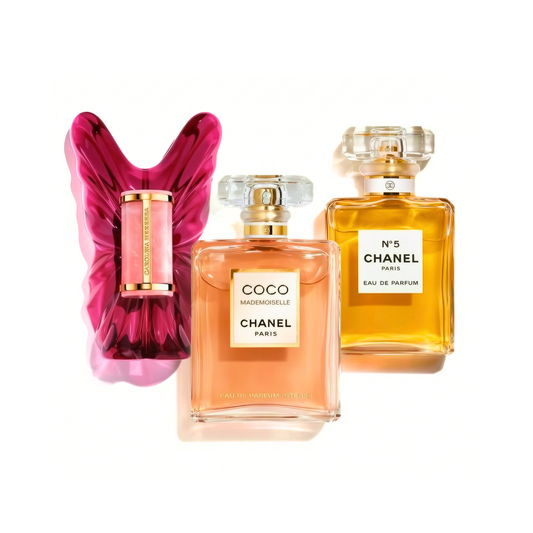 Set de 3 parfumuri | Carolina Herrera La Bomba, COCO MADEMOISELLE, Chanel Nº5 100 ml
