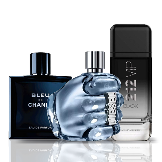 Set de 3 parfumuri | Bleu de Chanel + Diesel Only The Brave + 212 VIP Black