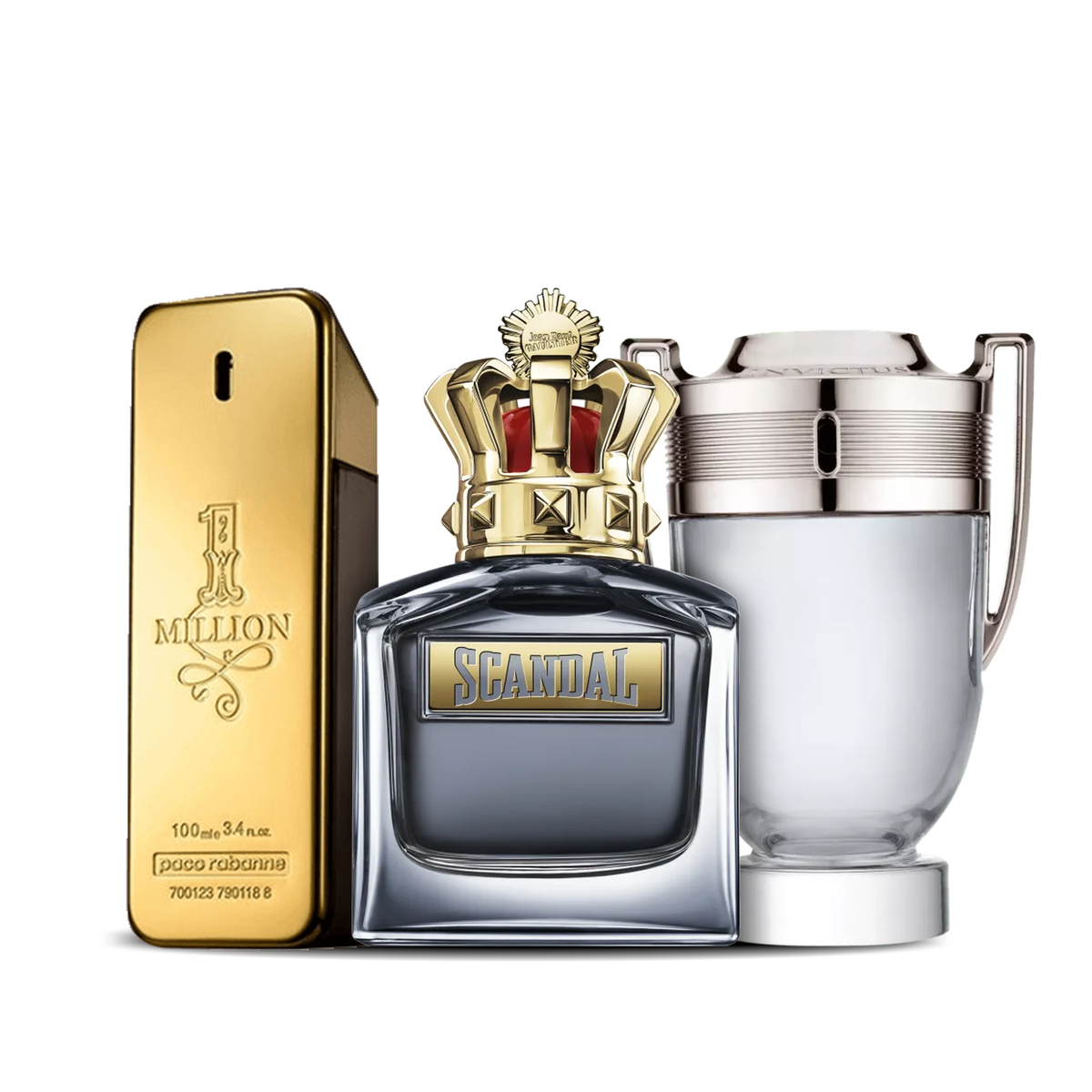 Set de 3 parfumuri | Invictus + Scandal Men + One Million 100 ml