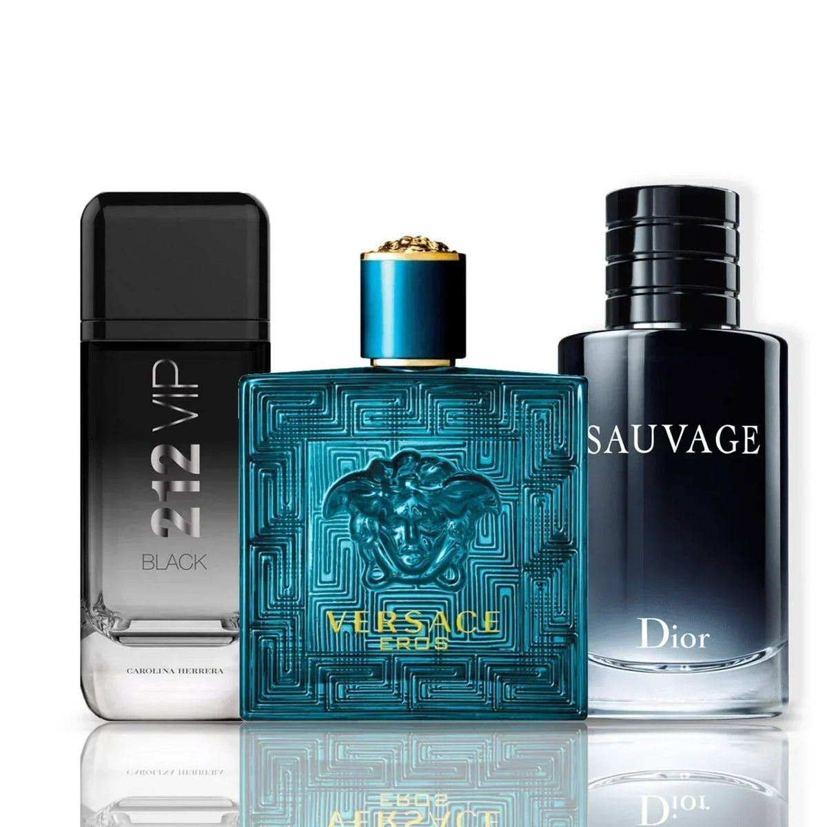 Set de 3 parfumuri | Versace Eros + Sauvage Dior + 212 Vip Black